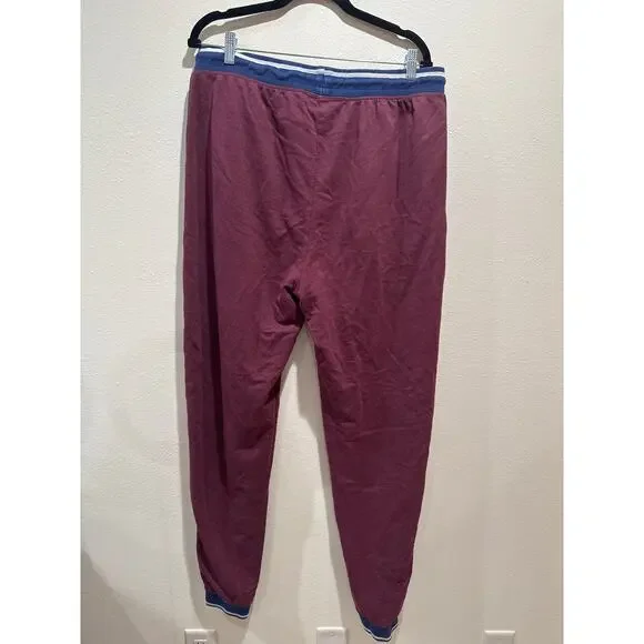 Psycho Bunny Brushed Fleece Jogger Pant mens XL red blue - Picture 6 of 6